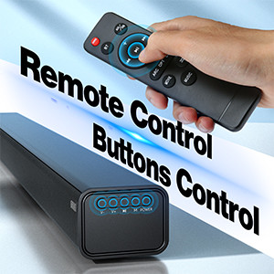 80W Wireless Bluetooth Soundbar , Home Theater Soundbar With Remote Control