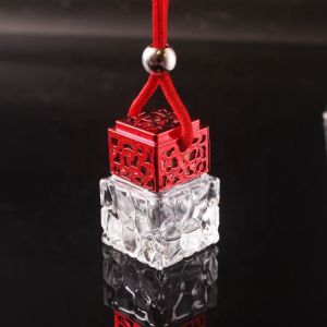 8ml Exquisite Honeycomb Car Perfume Bottle Empty Hanging Diffuser
