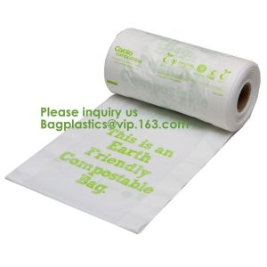 cornstarch made 100% biodegradable compostable custom printed t-shirt plastic