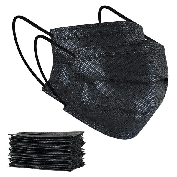 3 ply 4ply Medical Surgical Face mask Dental Black Face Mask TYPE IIR EN14683 Safety Non Woven fashionable disposable face mask