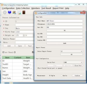 Precise Obesity Analysis Body Composition Analyzer / Body Fat Analysis Machine