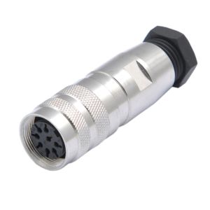 Electric Cable 8 pin straight angle threaded coupling infrastructure Waterproof