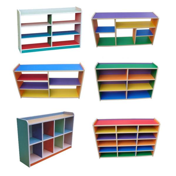 Kindergarten Toys Cabinet Nursery Classroom Furniture With Back Or Without Back Board