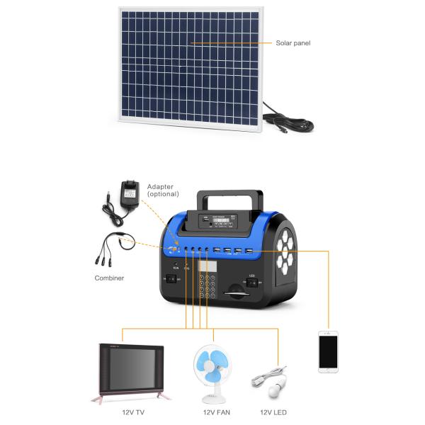Home Lighting Home Solar Energy System Multifunctional With USB Optupt