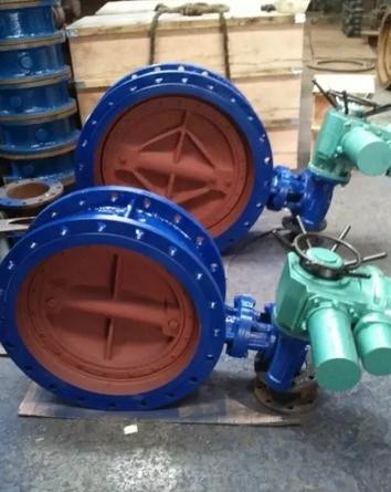 Buy RF Flanged Connection Large Diameter Eccentric Butterfly Valve at wholesale prices