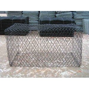 6×8cm 2.7mm Gabion Mesh Basket Plastic Coated