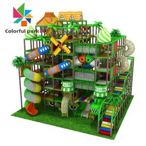 Anti static Soft Indoor Playground , Anti skid Jungle Themed Soft Play