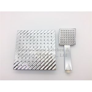 Double face ABS completely Chrome plating single function shower head hand