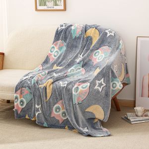 500g Festival Pattern Glow-in-the-Dark Blanket Cover for Office Nap Air