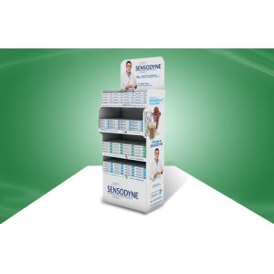Four Shelf POP Cardboard Display Eco-friendly Material / Printing