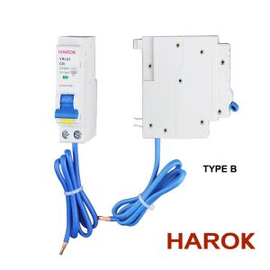 VRL02 1P+N Mini RCBO Type B With Rated Current 6A, 10A, 16A, 20A, 25A, 32A, 40A,