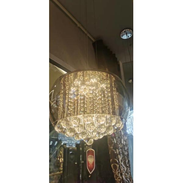 Indoor Living Room Modern Crystal Pendant Light Luxury Bright