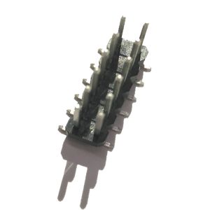 2 * 8P SMT 2.50 * 2.54 Mm Pitch Connector PA9T Black Without CAP Matte