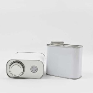 Customized Bright Red Metal Coffee Can with Vacuum Seal