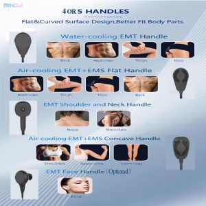 5 Handles Vertical Ems Body Sculpting Machine peface Hiemt Customizable