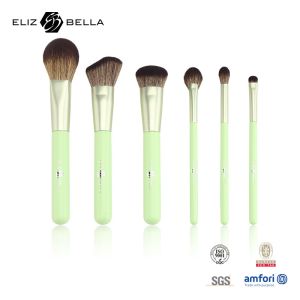 China Wooden Handle Synthetic Hair Makeup Brush OEM Private Label Customized on sale