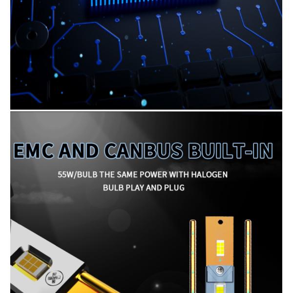 V30 Series Car 55W Automotive LED Turn Signals Bulb H7 H4 H11