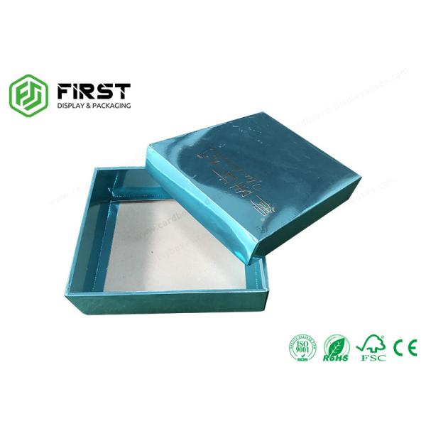Customized Logo Glossy Printed Decorative Cardboard Cosmetic Gift Packaging Box With Lid