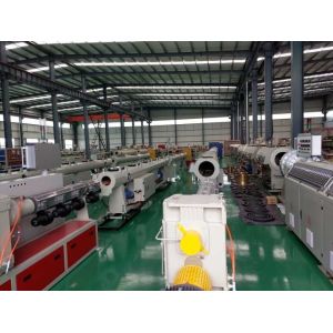 55 Kw Motor Power Customized HDPE Pipe Production Line for Water Supply 20-110