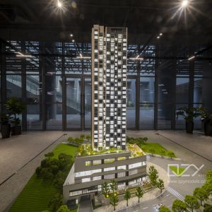 Architectural Miniatures Shenzhen Talents Housing Group- 1:100 Yunpan Residence