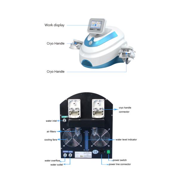 2 Cryo Handles Portable High Quality Cryo Machine for salon use body slimming