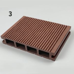 Lightweight WPC Decking Panel Weather Resistant Composite Wood Decking Boards