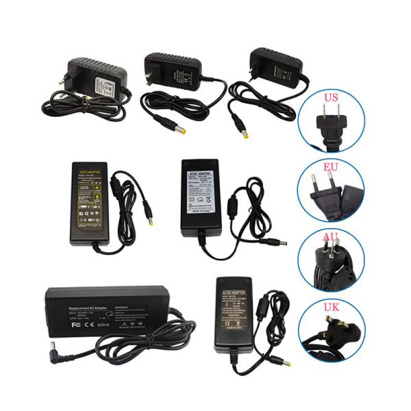 100-240V AC to DC 12V Wall Plug Desktop Type 5.5*2.5m Power Supply 1A 2A 3A 5A