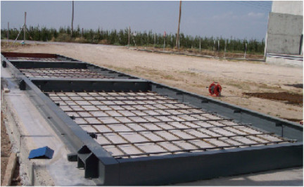 Concrete Steel Truck Weighing Scale With Steel Frame Quick Measuring