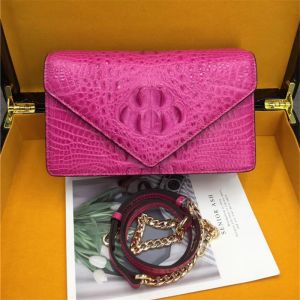 Exotic Alligator Skin Women Small Clutch Bag Genuine Crocodile Leather Female