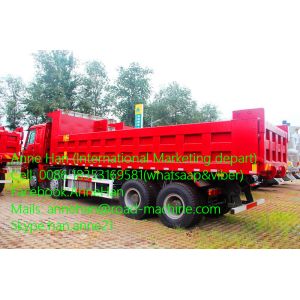 60T 8 X 4 Heavy Duty Dump Truck With 30Cubic bucket and Front lifting of HOWO7