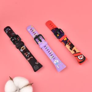 Sweat Proof 21mm Silicone Watch Band With Plastic Clasp