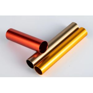 6063 6061 Extruded Aluminum Tubing Round Anodized Colorful Mill Finish