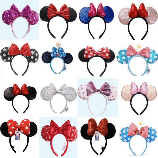 Buy Disney original Plush head band Sequins head band 23cm at wholesale prices