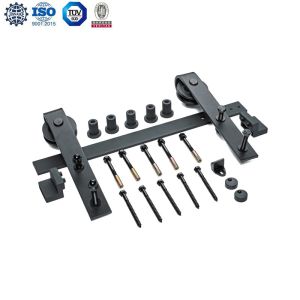 JNK Sliding Barn Gate Hardware Sliding Wood Door Hardware With Rollers Handle