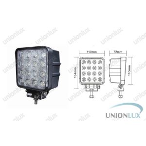 Quality 3120lum 48w Led Off Road Lights, 6000k 12v Led Work Lights For Trucks, Tractors for sale