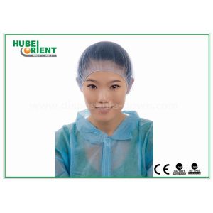 Round Non Woven Disposable Bouffant Cap With Single Elastic