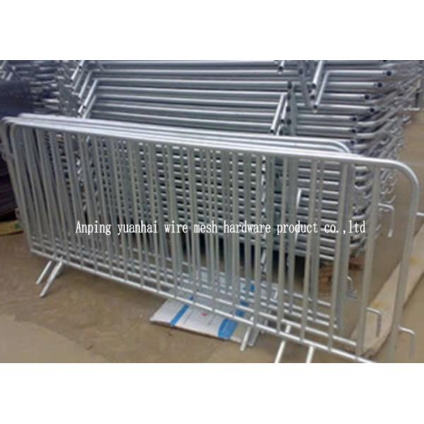 Buy Powder Coated Steel Crowd Control Barriers , Interlocking Steel Barricades at wholesale prices