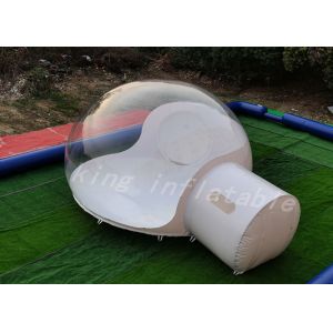 Quality Semi Transparent 6m Inflatable Bubble Tent With Tunnel Bathroom for sale