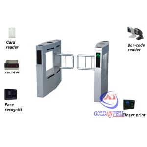 Quality TCP / IP swing barrier gate with RFID card / fingerprint in access control system for sale