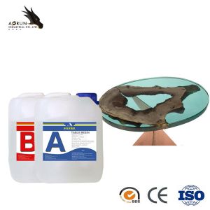 Countertop Table Transparent Epoxy Resin Top Coating 100% Solids