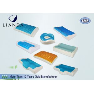 Slow Rebound Cooling Gel Pillow Lovely Decorated Mesh And Velboa Cover