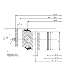 Quality RKS.162.16.1534 cross roller slewing bearings with internal gear for packing machine for sale