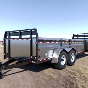 Transportation 7C Agricultural Farm Trailers for Ranchers Suspension Half