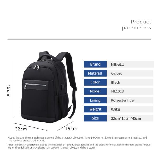 Factory direct sales custom logo durable with USB Travel School Bag Laptop business backpack
