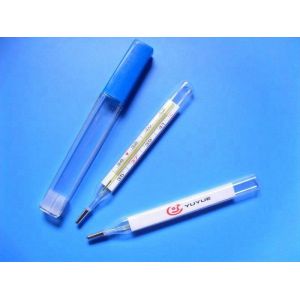 High accuracy animal body mercury glass veterinary thermometer