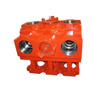 AISI4140 Mud Pump Parts Three Cylinder Plunger Pump Head 42CrMo