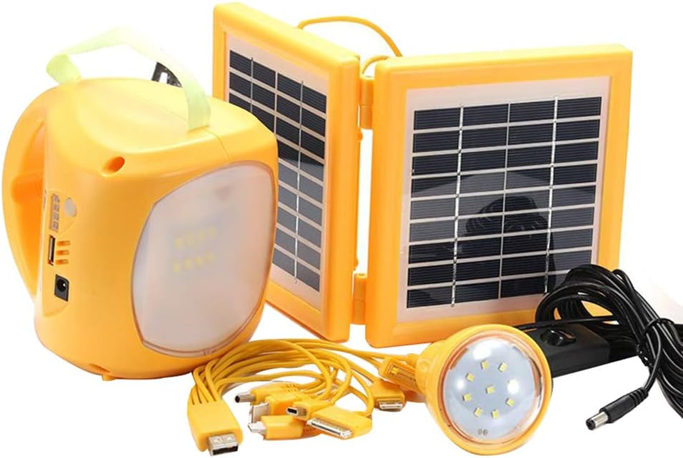 Solar Lighting With Led Bulb Portable Solar Power System Emergency LED With
