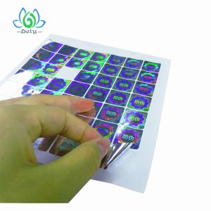 Anticounterfeiting Silver Goil 3D Tamper Proof Barcode Labels