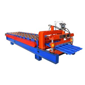 Profiled Aluminium Roll Forming Machine , Galvanized Color Steel Roll Forming
