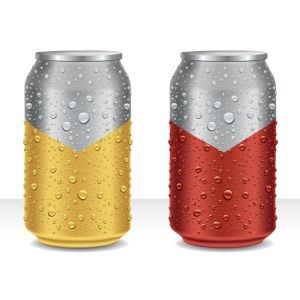 custom 8.4oz 250ml Aluminum Stubby Beer Can With Lids